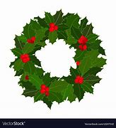 Image result for Holly Wreath Clip Art for Kids