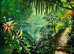 Image result for Jungle Scene Art