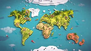 Image result for Real Map of World 3D