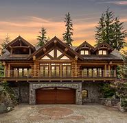 Image result for Log Cabin Mansion Homes