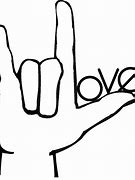 Image result for I Love You Sign Clip Art