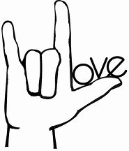 Image result for I Love You Sign Language Clip Art