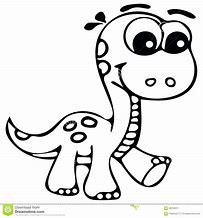 Image result for Dinosaur Coloring Black and White