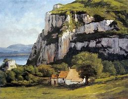 Image result for View of Ornans CA 1850s by Gustave Courbet