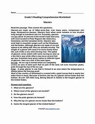 Image result for Free 5th Grade Comprehension Worksheets