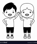 Image result for Cartoon Baby Boy and Girl Clip Art