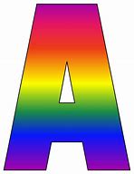 Image result for Rainbow Letter Art