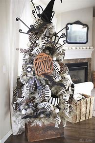 Image result for Decorated Halloween Trees