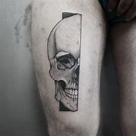 Image result for Half Skull Tattoo