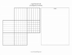 Image result for Logic Puzzle Grids Printable Blank