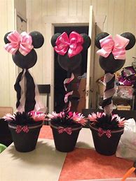 Image result for Minnie Mouse Baby Shower Centerpiece Ideas