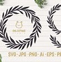 Image result for Monogram Leaf Wreath SVG