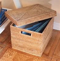 Image result for Wicker Storage Boxes