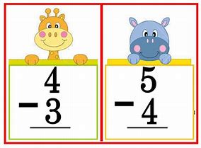 Image result for Subtraction Flash Cards Game