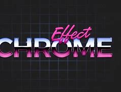 Image result for 80s Chrome Font