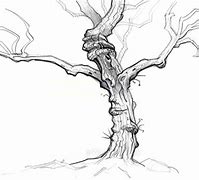 Image result for Scary Tree Pencil Drawing