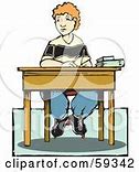 Image result for Kid at Desk Clip Art