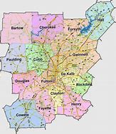 Image result for Atlanta Area County Map