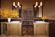 Image result for Rustic Farmhouse Bathroom Storage Cabinet