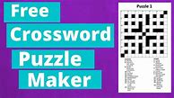 Image result for Crossword Creator Free