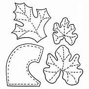 Image result for Pumpkin Leaf Cut Out