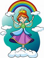 Image result for Rainbow Princess Clip Art