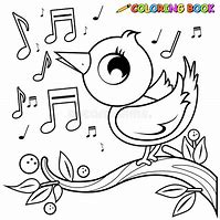 Image result for Bird On Branch Coloring Page