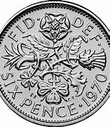 Image result for Sixpence Coin