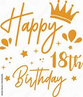 Image result for Happy 18th Birthday Calligraphy