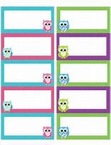 Image result for Owl Name Tag Template