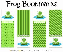 Image result for Frog Bookmarks Free Printable