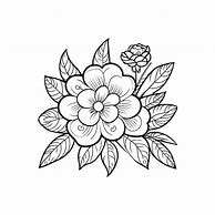 Image result for Simple Black and White Flower Decals