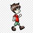 Image result for Cartoon Boy Walking