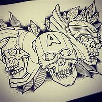 Image result for Zombie Tattoo Flash Art