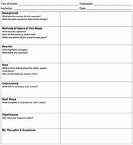 Image result for Journal Outline