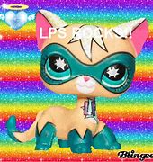 Image result for Littlest Pet Shop Yellow and White Cat