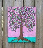 Image result for Folk Art Tree with Animals in Winter