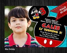 Image result for Mickey Mouse Invitation Card Template