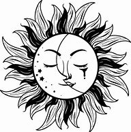 Image result for Celestial Sun Moon Silhouette