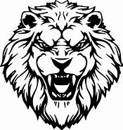 Image result for Lion Head Clip Art Black and White