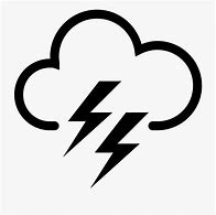 Image result for Cloud with Lightning Clip Art