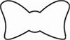 Image result for Fancy Bow Outline