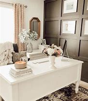 Image result for Office Ideas Wood and White