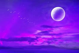 Image result for Purple Sky and Moon