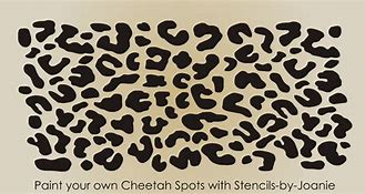 Image result for Cheetah Print Stencil Printable