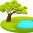 Image result for Clip Art Tree by Water