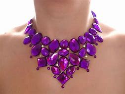 Image result for Purple Diamond-Shaped Heart Necklace