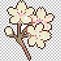 Image result for Cherry Blossom Pixel Art Easy