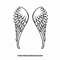 Image result for SVG and DXF Files Angel Wings Silhouette