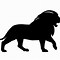 Image result for Lion Creative Commons Clip Art Black and White